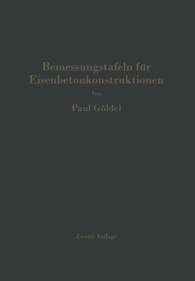 bokomslag Bemessungstafeln fr Eisenbetonkonstruktionen