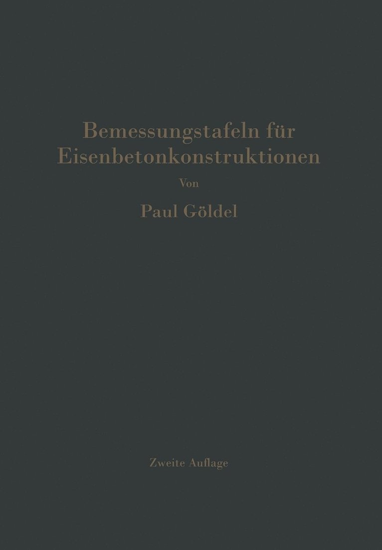 Bemessungstafeln fr Eisenbetonkonstruktionen 1