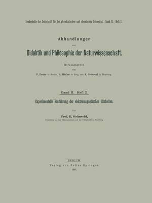 Experimentelle Einfhrung der elektromagnetischen Einheiten 1