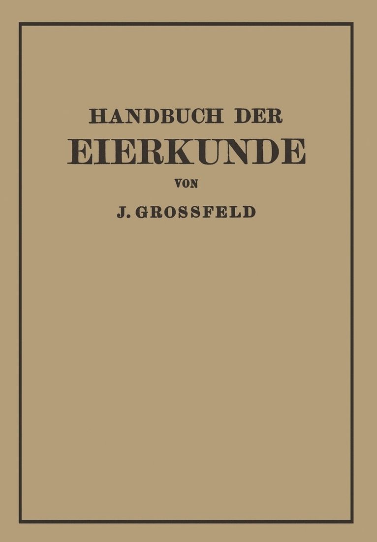 Handbuch der Eierkunde 1