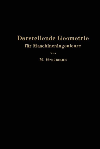 bokomslag Darstellende Geometrie fr Maschineningenieure