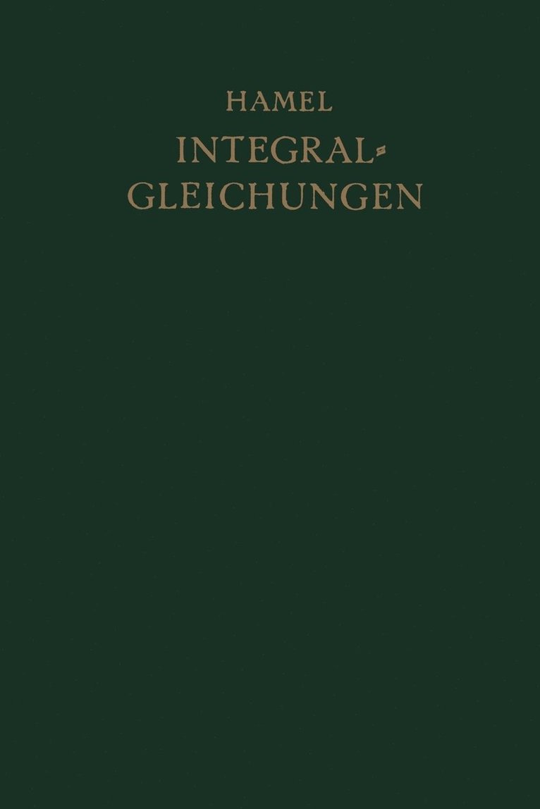 Integralgleichungen 1