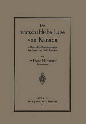 bokomslag Die wirtschaftliche Lage von Kanada