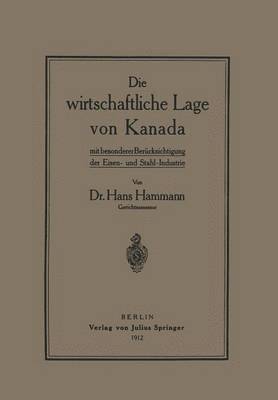 Die wirtschaftliche Lage von Kanada 1