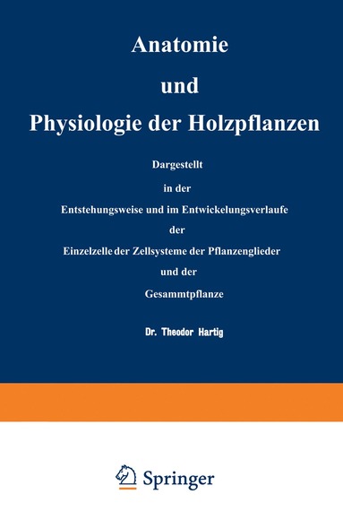 bokomslag Anatomie und Physiologie der Holzpflanzen