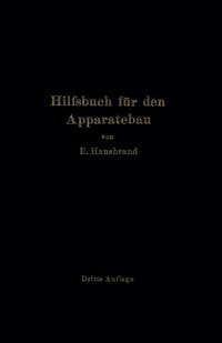 bokomslag Hilfsbuch fur den Apparatebau