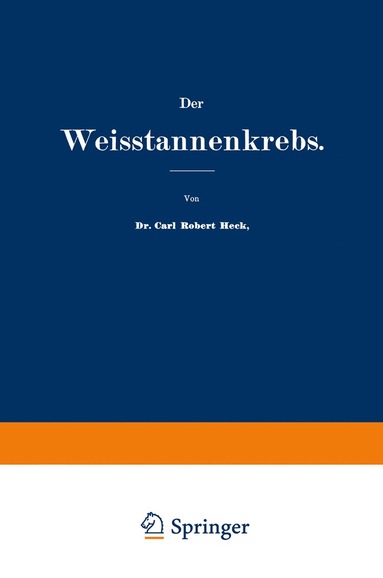 bokomslag Der Weisstannenkrebs