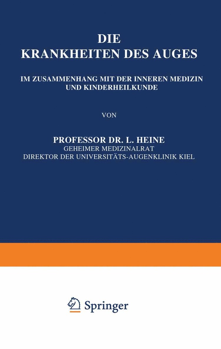 Die Krankheiten des Auges
