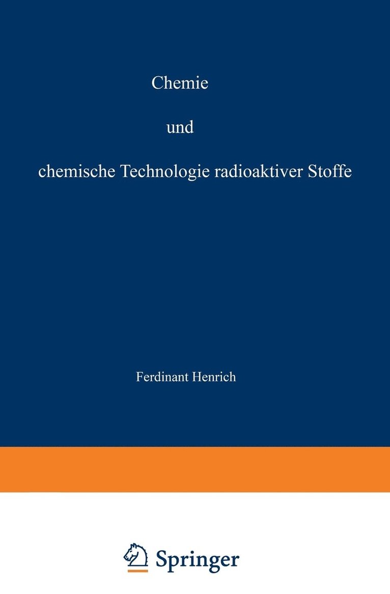 Chemie und Chemische Technologie Radioaktiver Stoffe 1