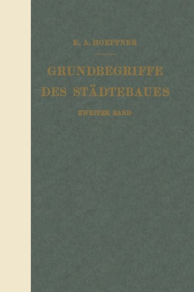 bokomslag Grundbegriffe des Städtebaues