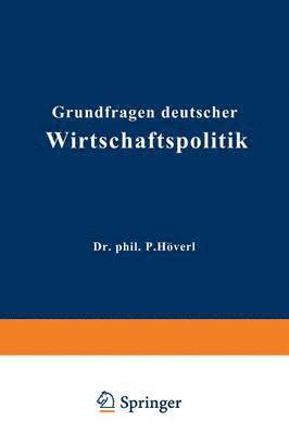 bokomslag Grundfragen deutscher Wirtschaftspolitik