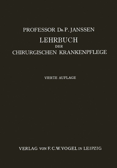 bokomslag Lehrbuch der Chirurgischen Krankenpflege