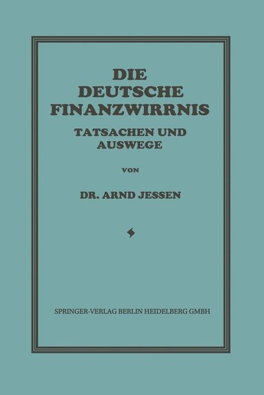 bokomslag Die Deutsche Finanzwirrnis