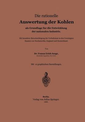 Franz Erich Junge - Die rationelle Auswertung der Kohlen als Grundlage für die Entwicklung der nationalen Industrie, Häftad