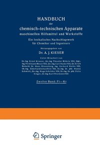 bokomslag Handbuch der chemisch-technischen Apparate maschinellen Hilfsmittel und Werkstoffe