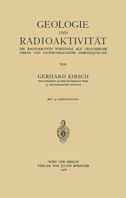 bokomslag Geologie und Radioaktivitt