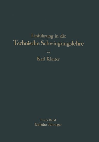 bokomslag Einfhrung in die Technische Schwingungslehre