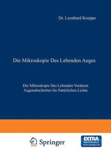 bokomslag Die Mikroskopie des Lebenden Auges