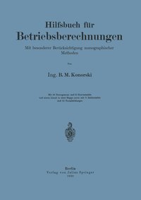 bokomslag Hilfsbuch fr Betriebsberechnungen