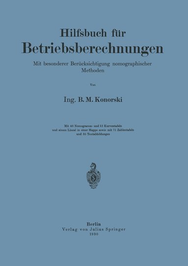 bokomslag Hilfsbuch fr Betriebsberechnungen