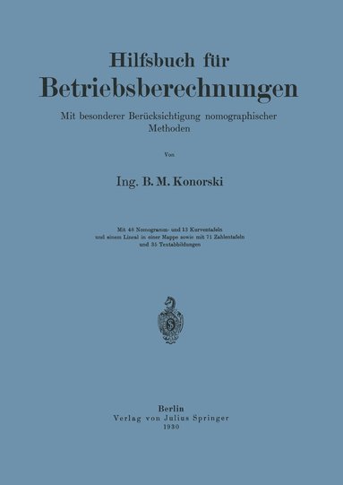 bokomslag Hilfsbuch für Betriebsberechnungen