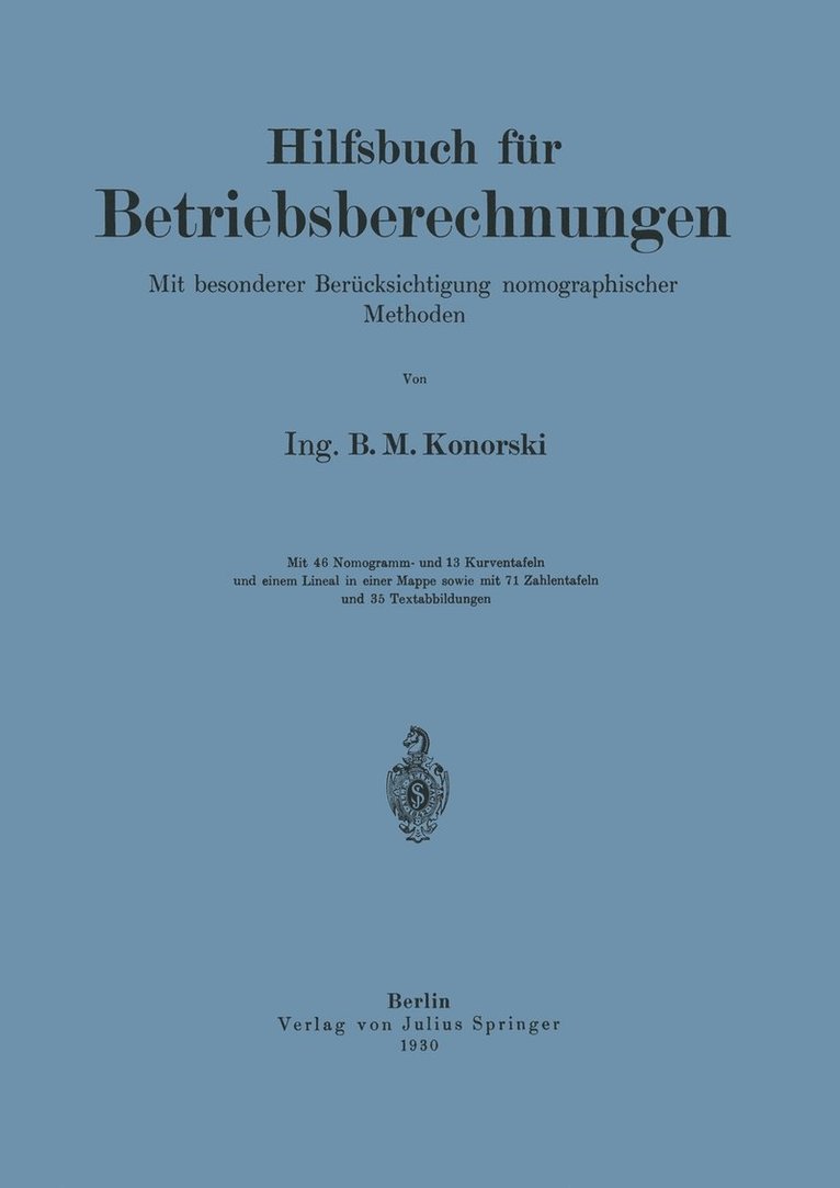 Hilfsbuch fr Betriebsberechnungen 1