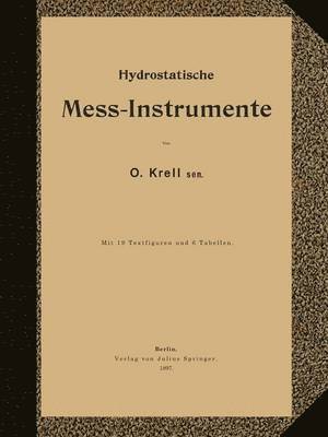 bokomslag Hydrostatische Mess-Instrumente