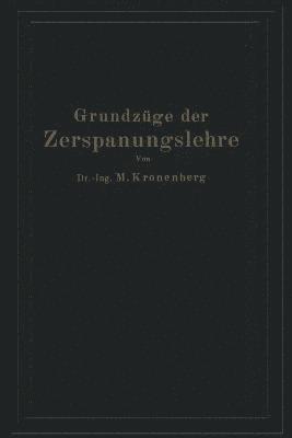 bokomslag Grundzge der Zerspanungslehre