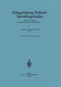 bokomslag Klingelnberg-Palloid-Spiralkegelrader