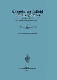 bokomslag Klingelnberg-Palloid-Spiralkegelrder