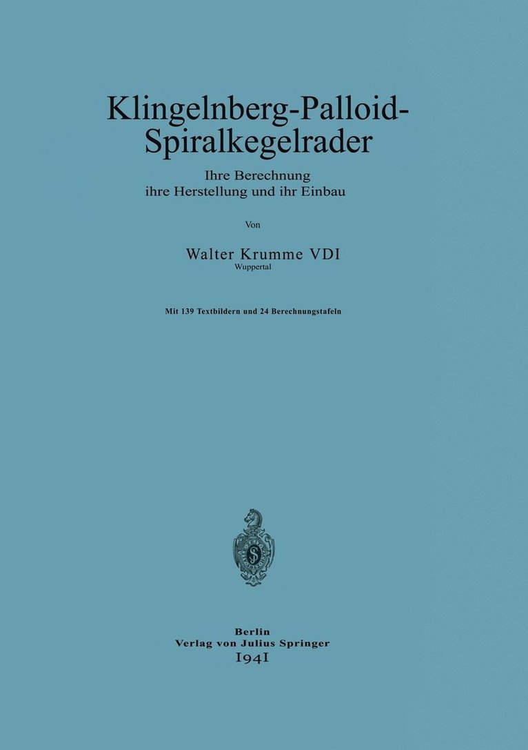 Klingelnberg-Palloid-Spiralkegelrader 1