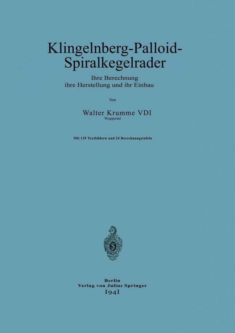 Klingelnberg-Palloid-Spiralkegelrder 1