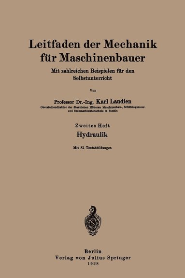 bokomslag Leitfaden der Mechanik fr Maschinenbauer