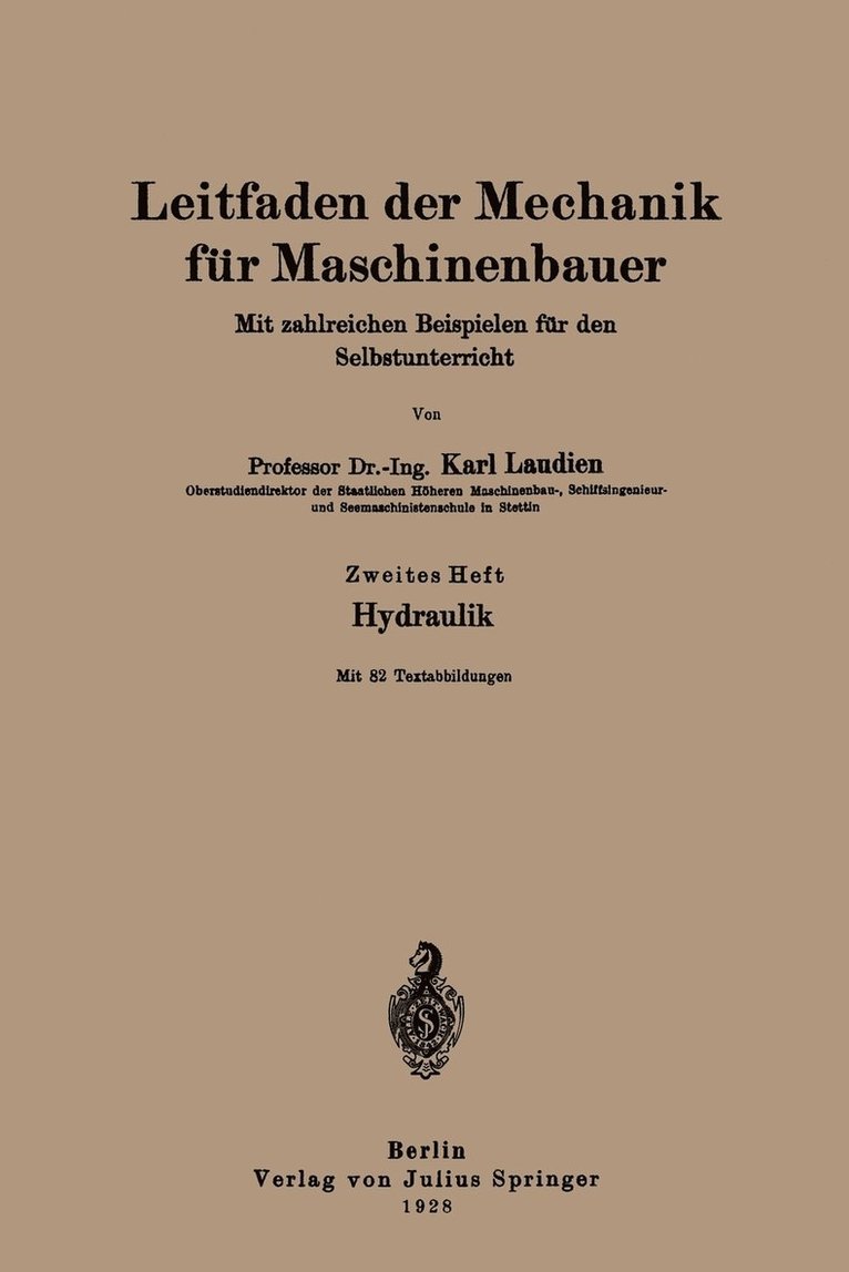 Leitfaden der Mechanik fr Maschinenbauer 1