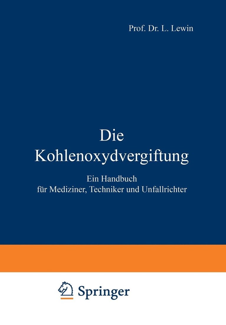 Die Kohlenoxydvergiftung 1