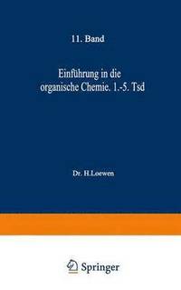 bokomslag Einfhrung in die organische Chemie