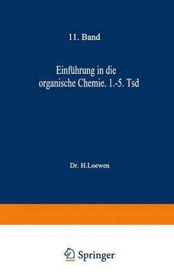 bokomslag Einfhrung in die organische Chemie