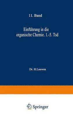 bokomslag Einführung in die organische Chemie
