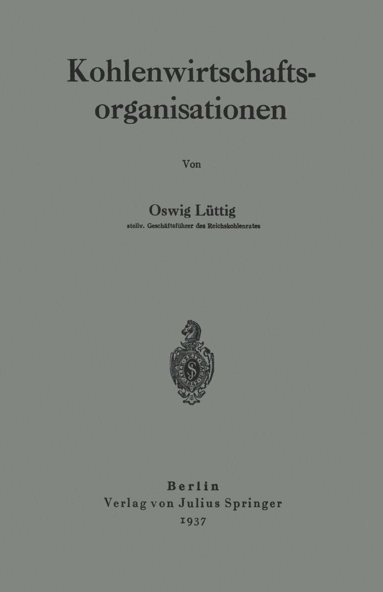 Kohlenwirtschaftsorganisationen 1