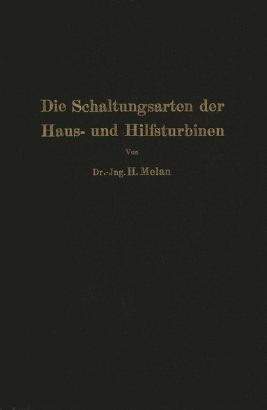 bokomslag Die Schaltungsarten der Haus- und Hilfsturbinen