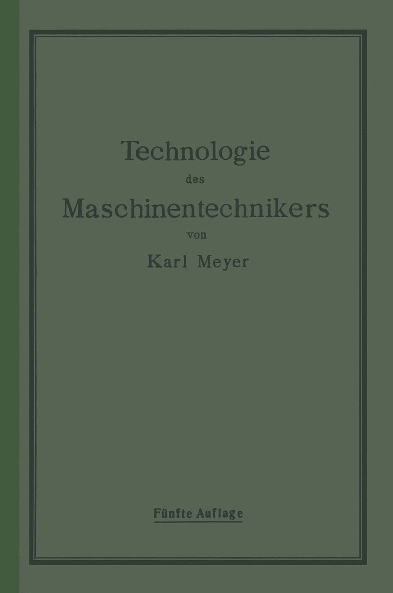 Die Technologie des Maschinentechnikers 1