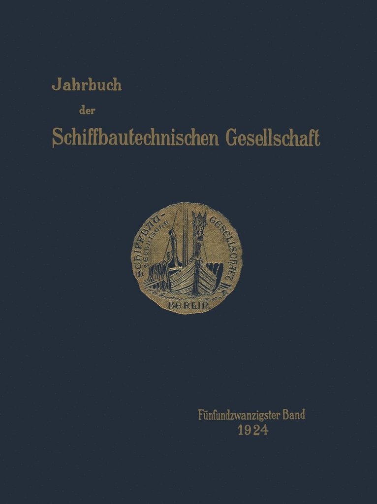 Jahrbuch der Schiffbautechnischen Gesellschaft 1