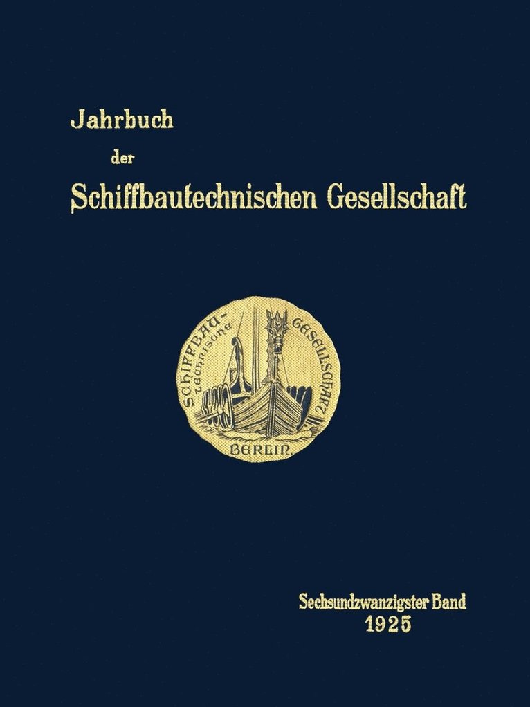 Schiffbautechnischen Gesellschaft - Jahrbuch, Häftad