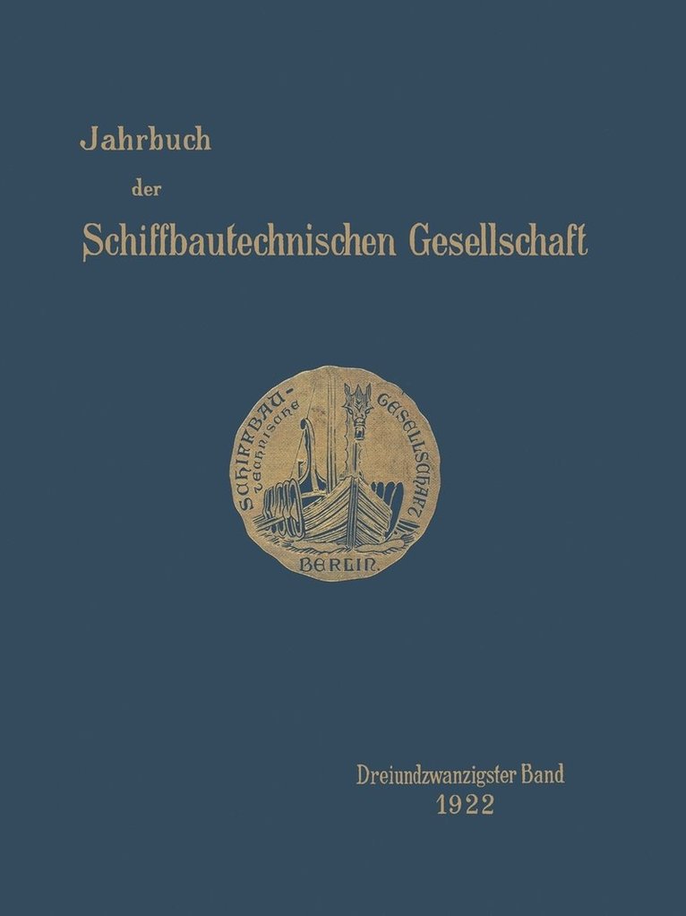 Jahrbuch der Schiffbautechnischen Gesellschaft 1