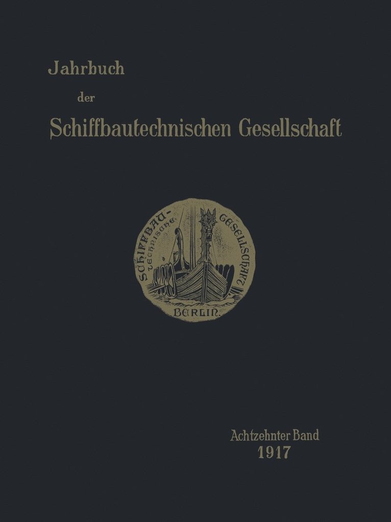 Jahrbuch der Schiffbautechnischen Gesellschaft 1