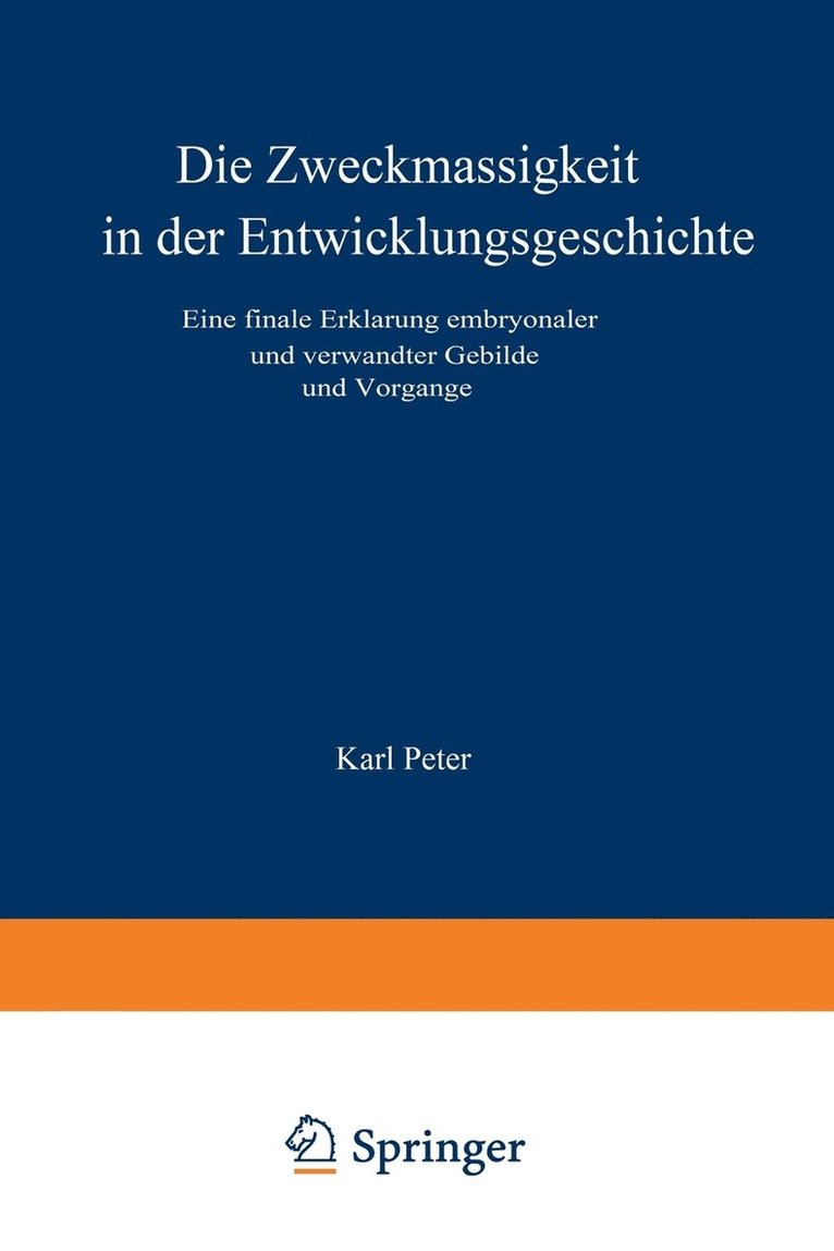 Die Zweckmssigkeit in der Entwicklungsgeschichte 1