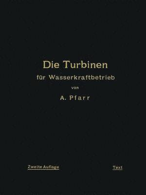 bokomslag Die Turbinen für Wasserkraftbetrieb