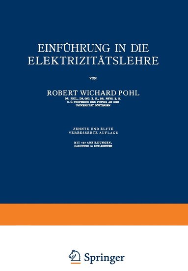 bokomslag Einführung in die Elektrizitätslehre