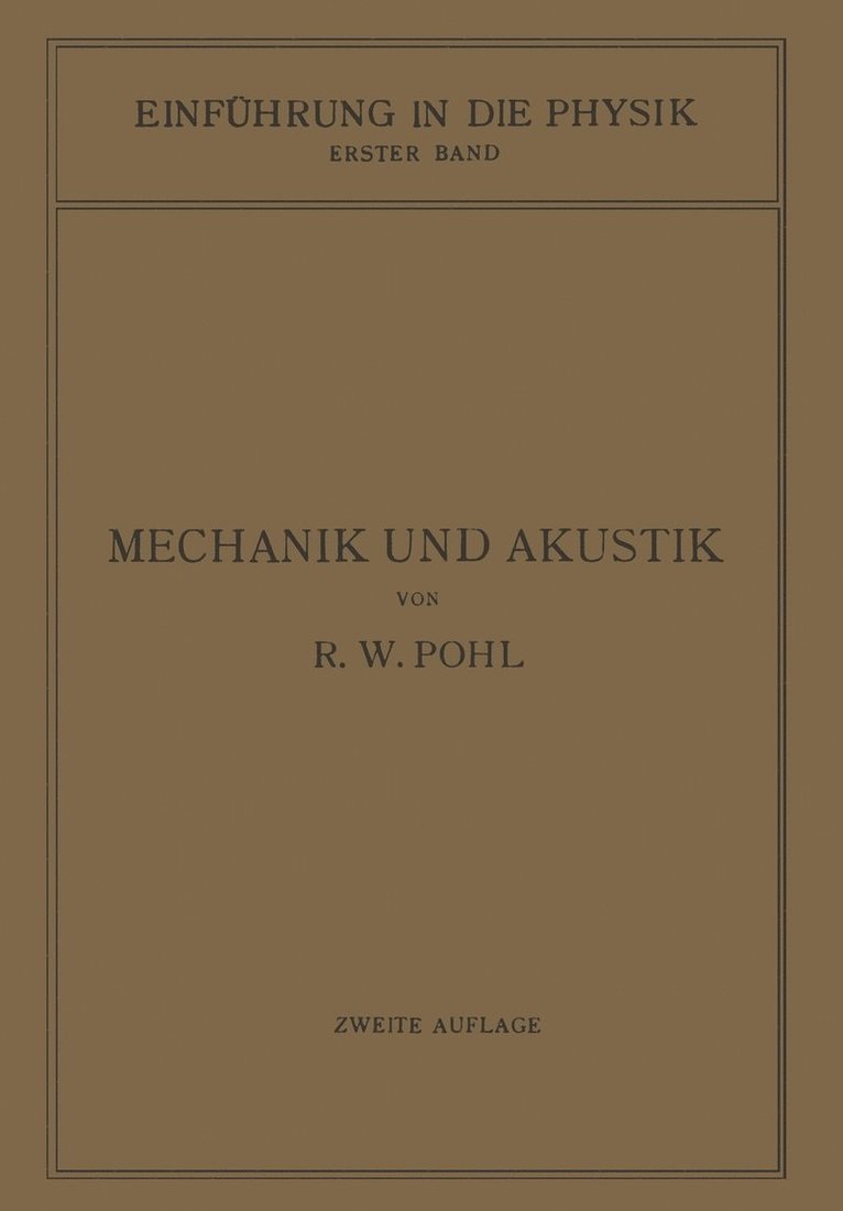 Einführung in die Mechanik und Akustik