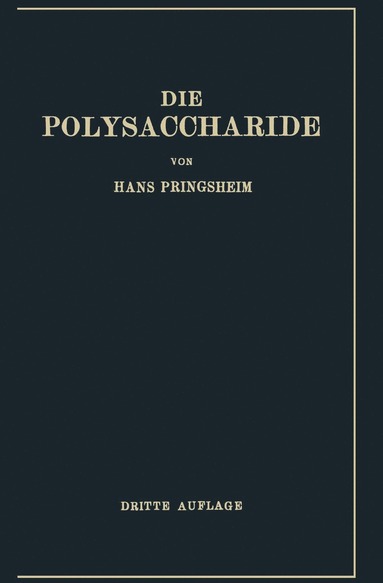 bokomslag Die Polysaccharide